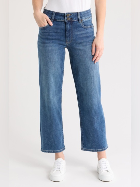 Kut from the Kloth Denim - Kut From The Kloth Lucy High Rise Wide Leg Jeans Size 8 Medium Wash 25365